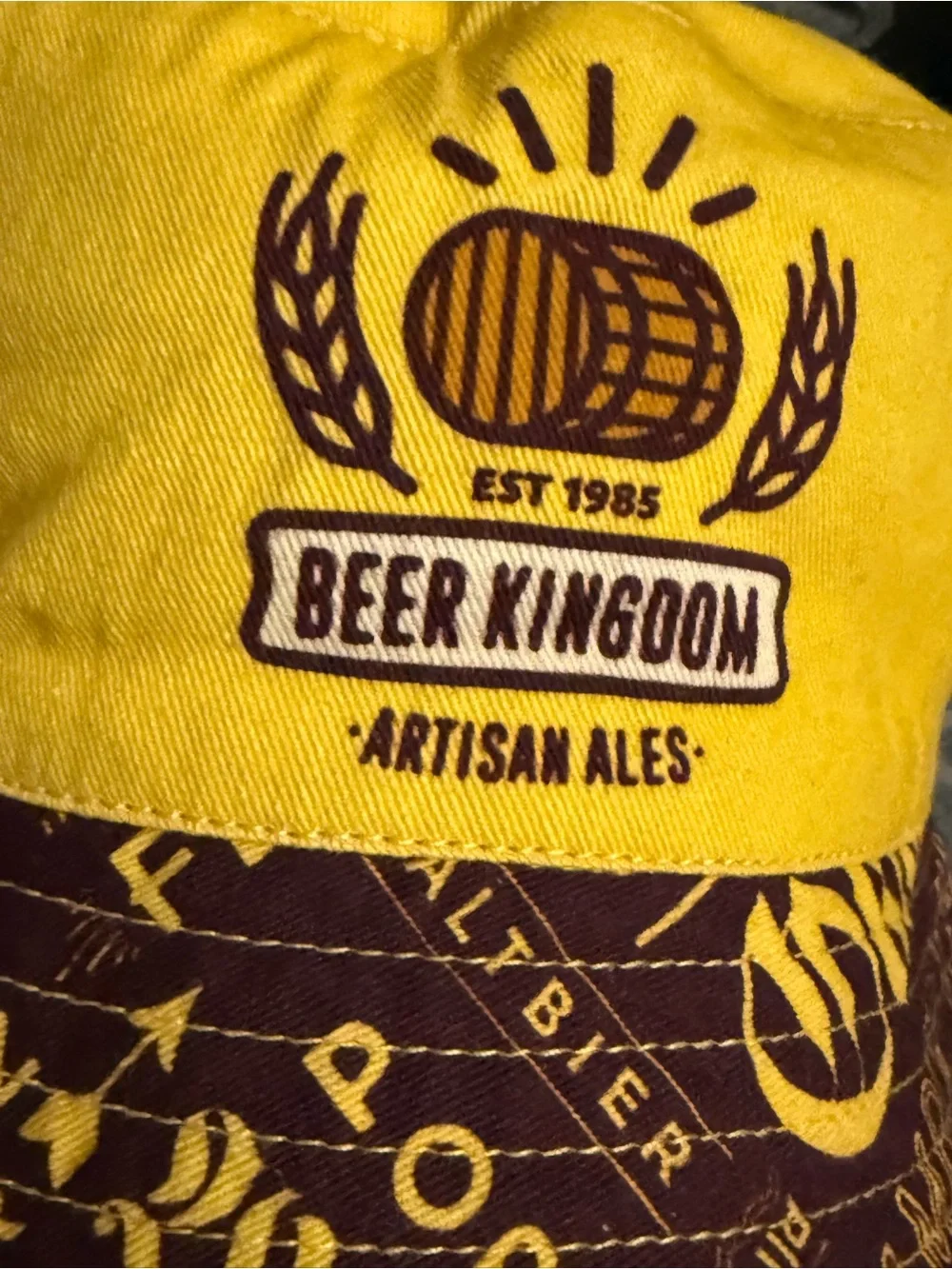 Beer Kingdoom reversible bucket hat, one size fits most